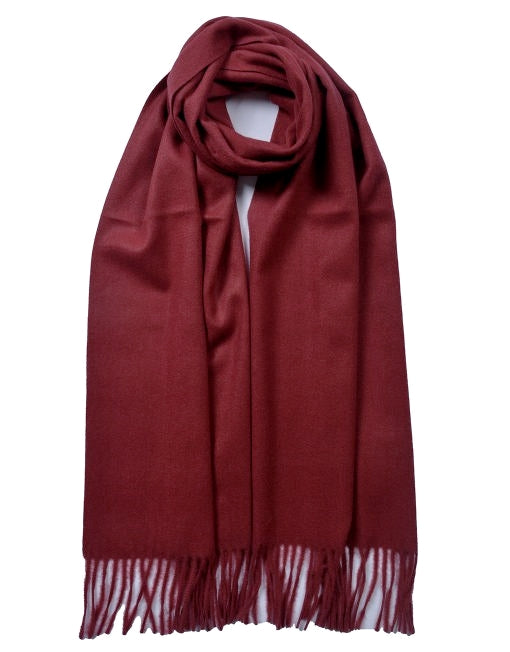 Plain Cashmere Mix Scarf