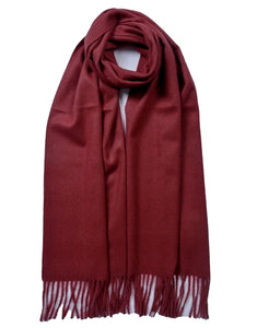 Plain Cashmere Mix Scarf