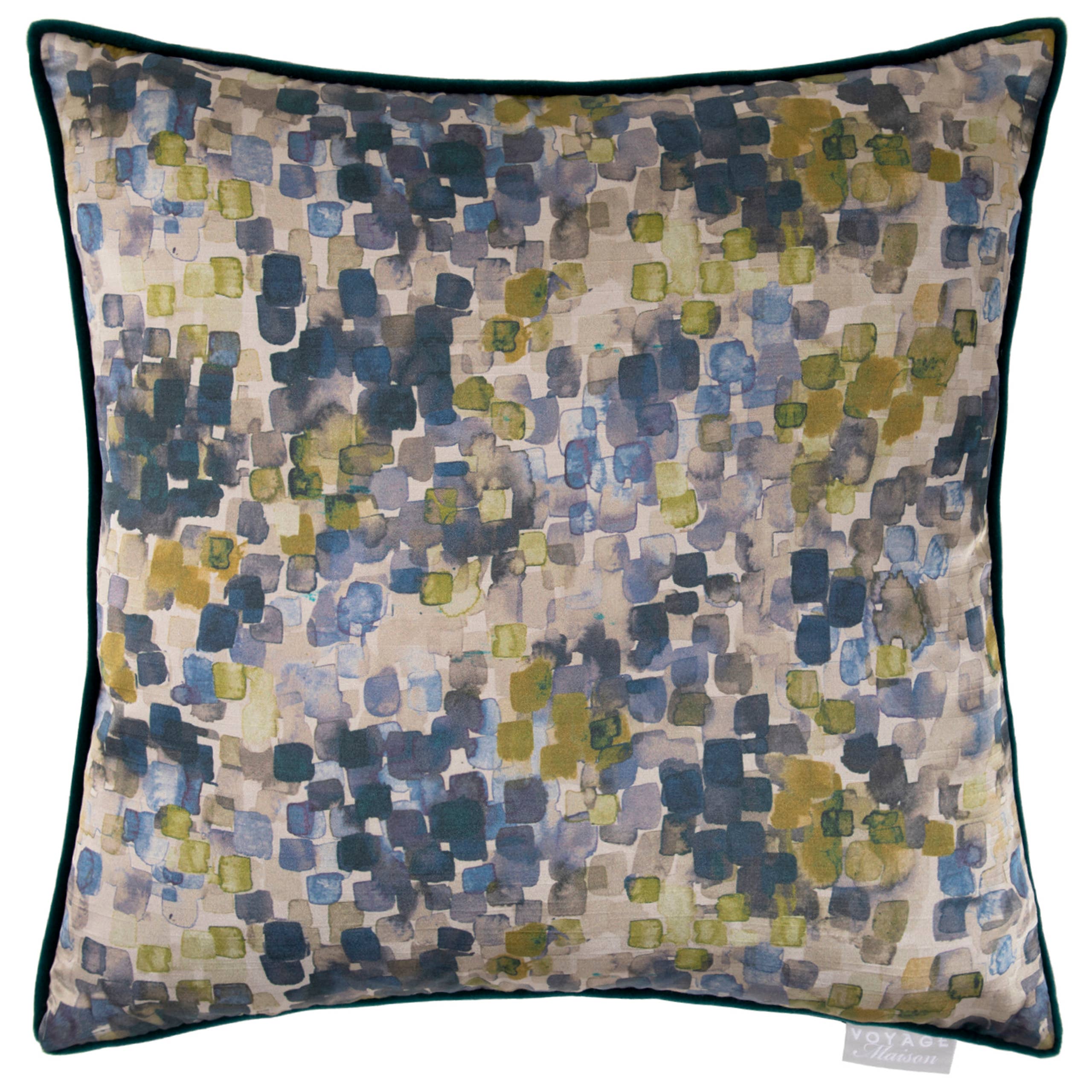 Vicente Printed Cushion Bluebell: Bluebell / Feather Filled / 50 x 50cm