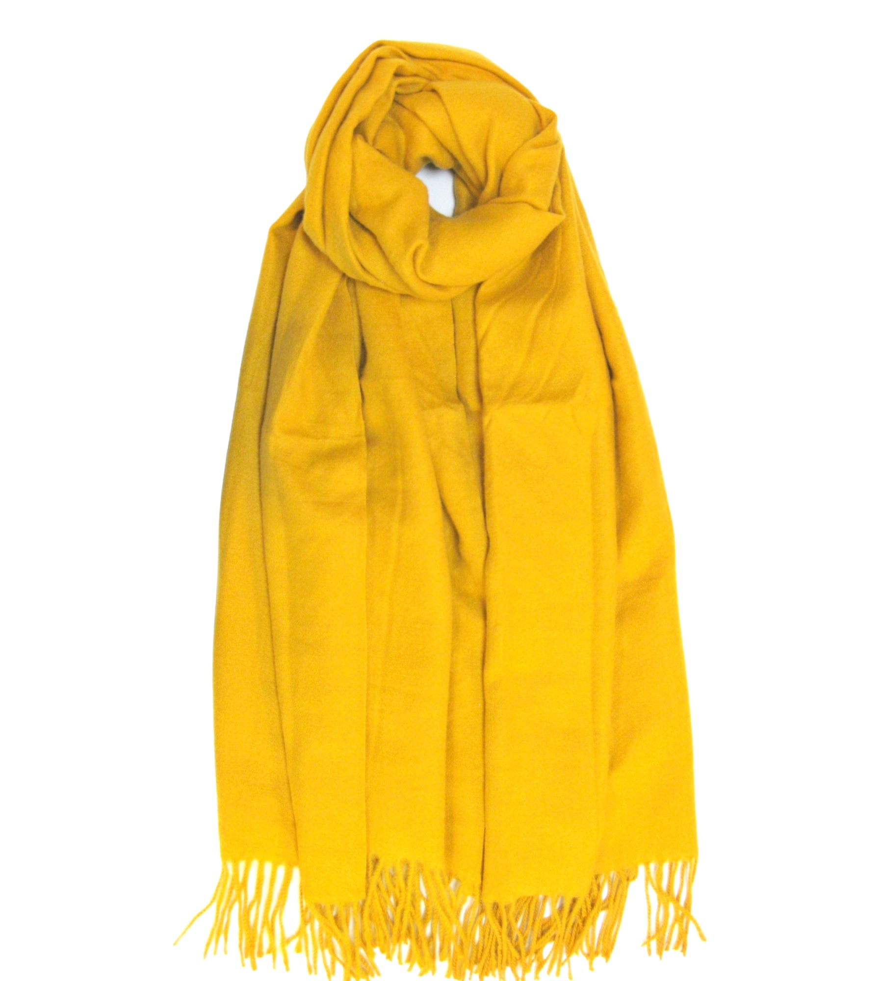 Plain Cashmere Mix Scarf