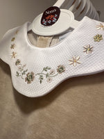 Load image into Gallery viewer, Flower Collar Velour Sleepsuit
