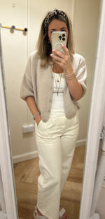 Load image into Gallery viewer, Mohair Cropped Cardigan
