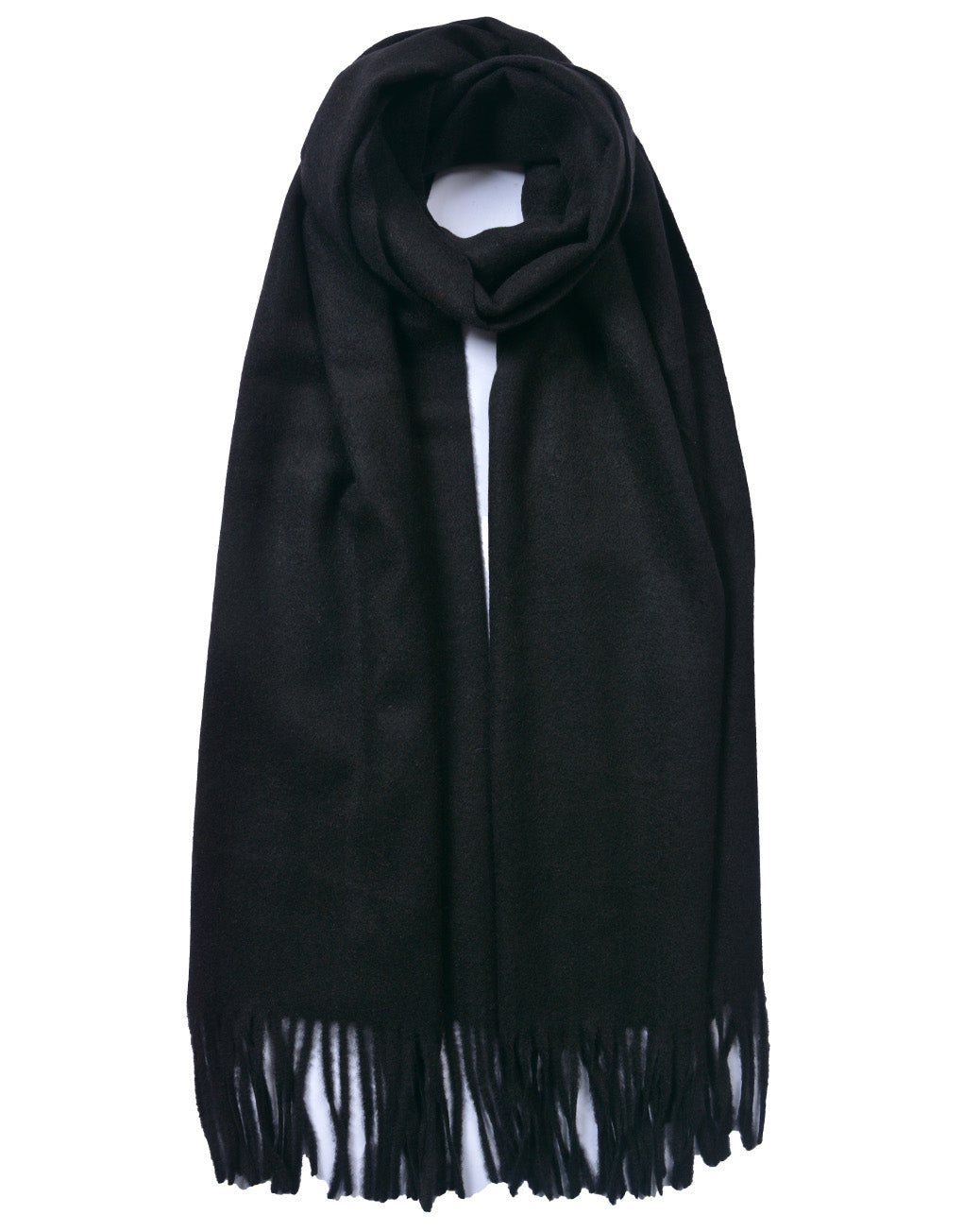 Plain Cashmere Mix Scarf