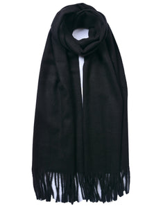 Plain Cashmere Mix Scarf