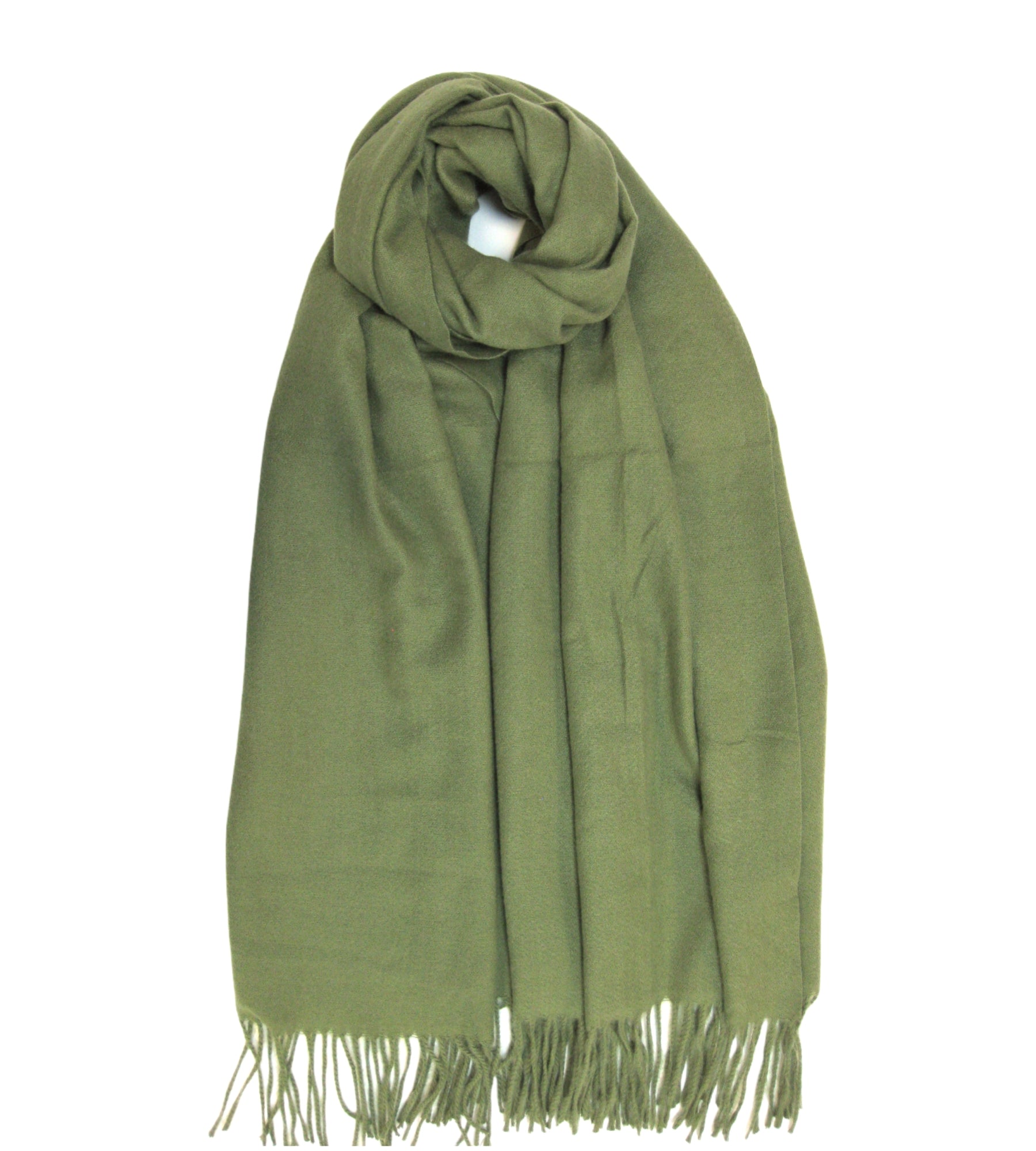 Plain Cashmere Mix Scarf