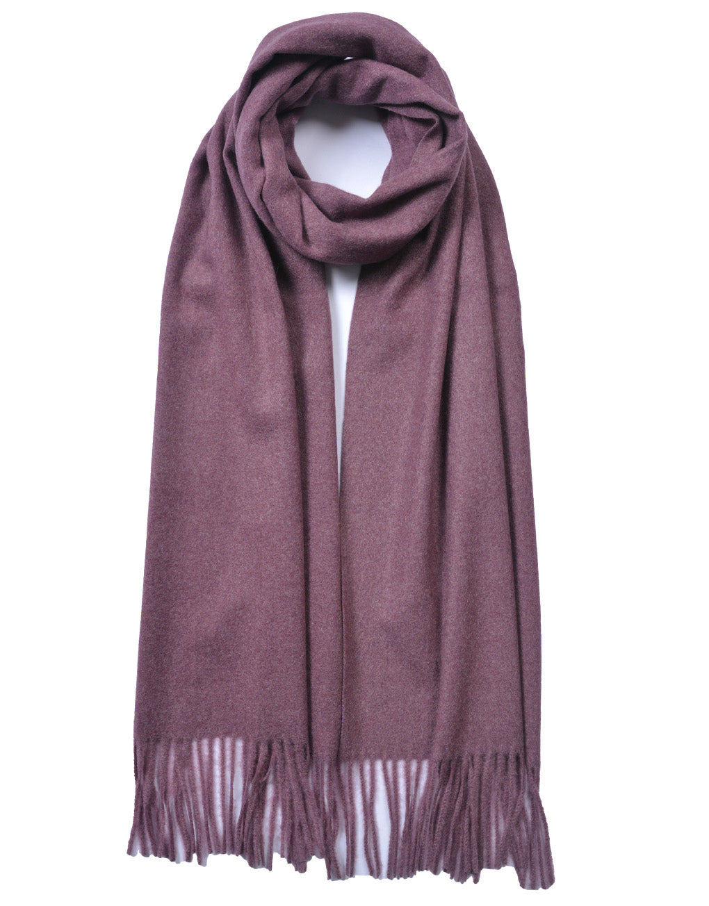 Plain Cashmere Mix Scarf