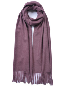 Plain Cashmere Mix Scarf