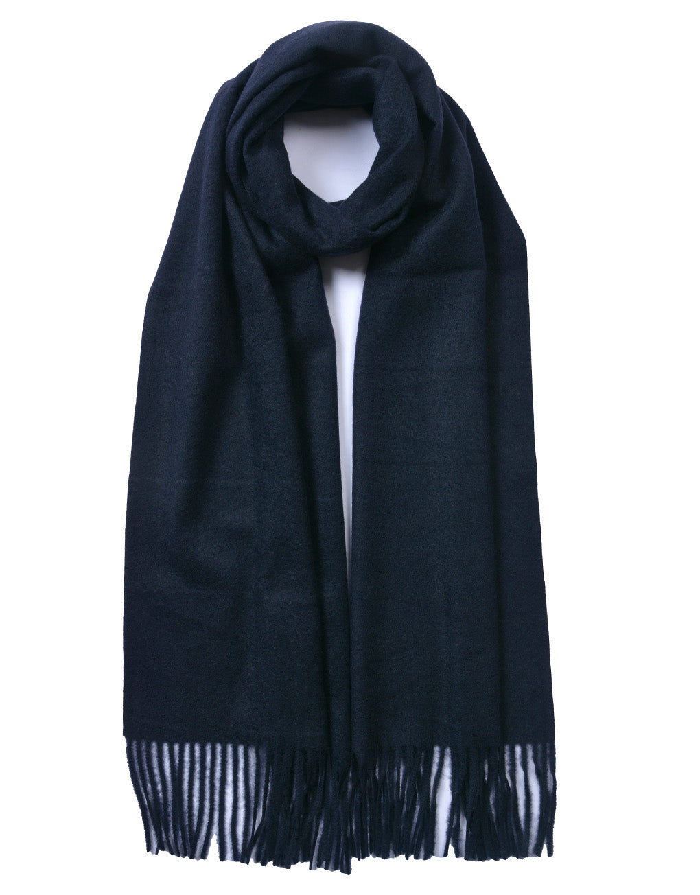 Plain Cashmere Mix Scarf