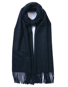 Plain Cashmere Mix Scarf