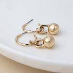 Load image into Gallery viewer, Earrings - Ball Hoop
