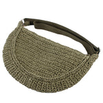 Load image into Gallery viewer, Straw Half Moon Bag
