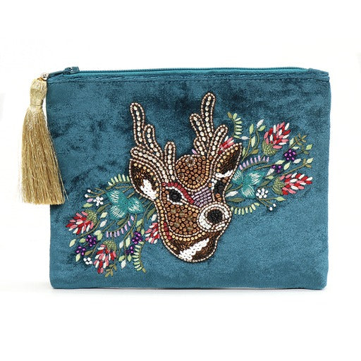 Velvet Beaded Bag