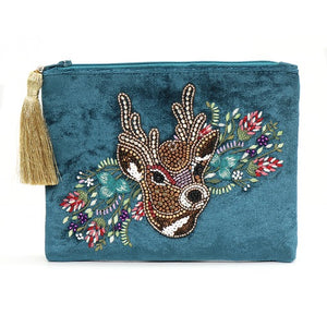 Velvet Beaded Bag