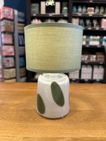 Load image into Gallery viewer, Pixie Green Polka Dot Lamp
