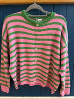 Load image into Gallery viewer, Long Sleeve Alpaca Stripe Cardigan
