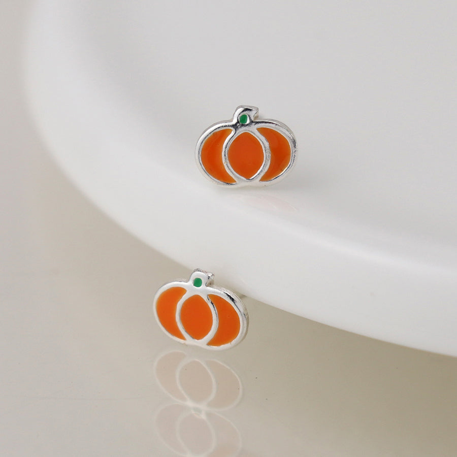 Silver Studs - Pumpkin