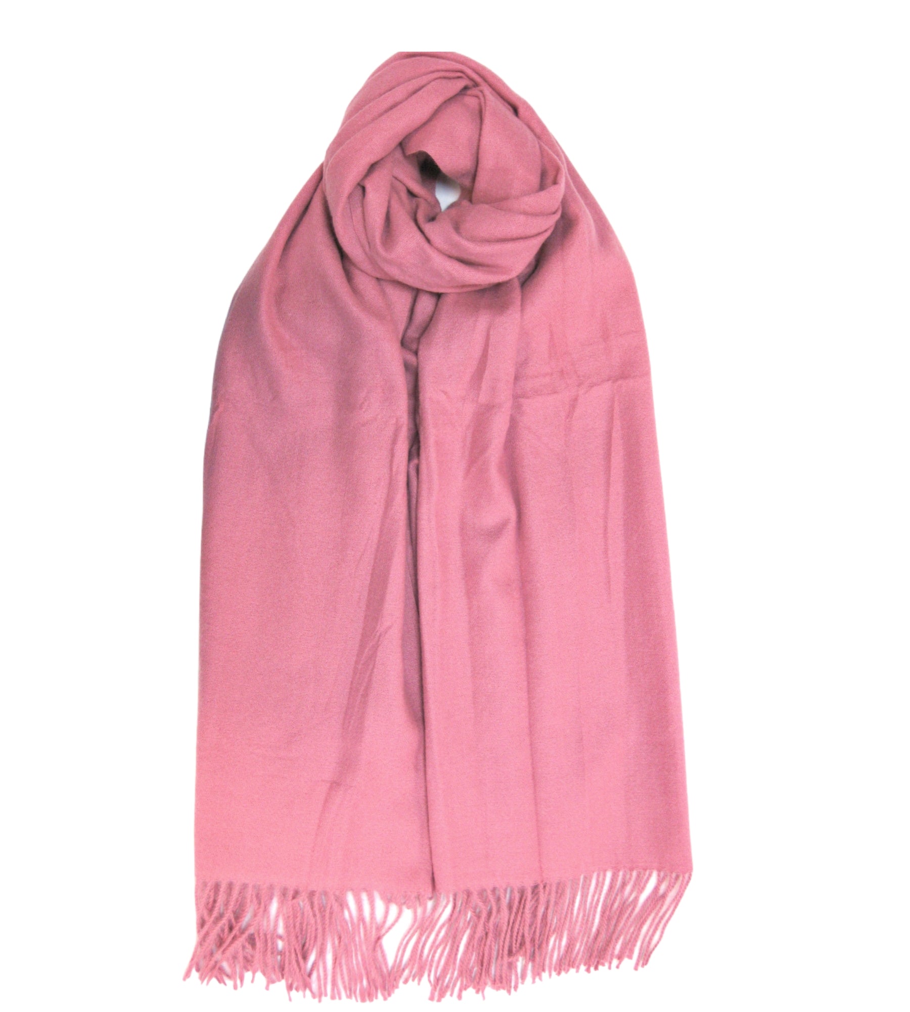 Plain Cashmere Mix Scarf
