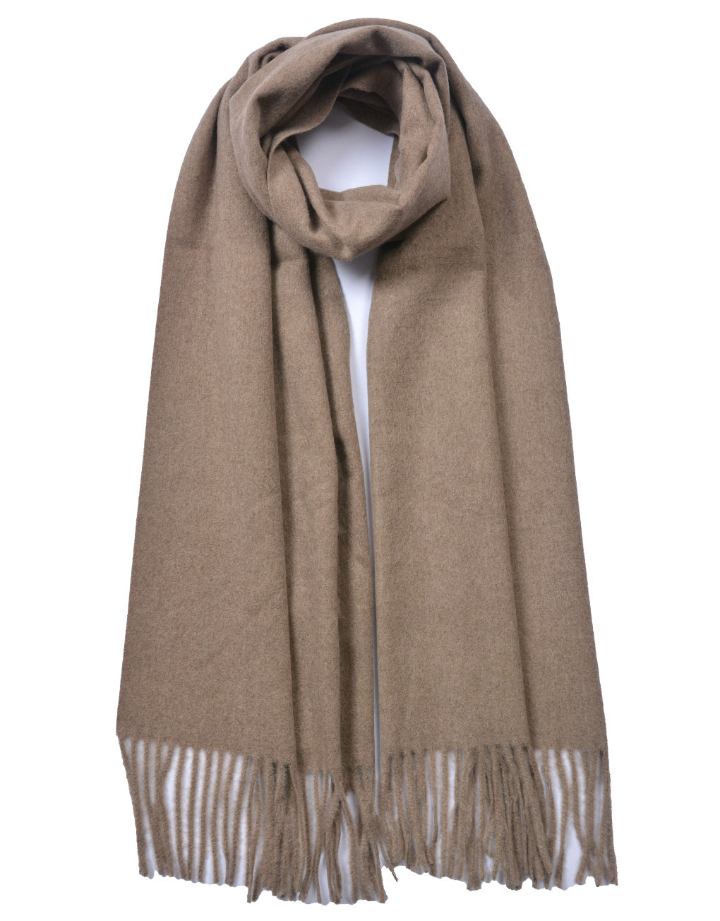 Plain Cashmere Mix Scarf