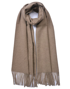 Plain Cashmere Mix Scarf