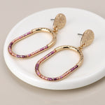 Load image into Gallery viewer, Earrings - Pink Bead Drop
