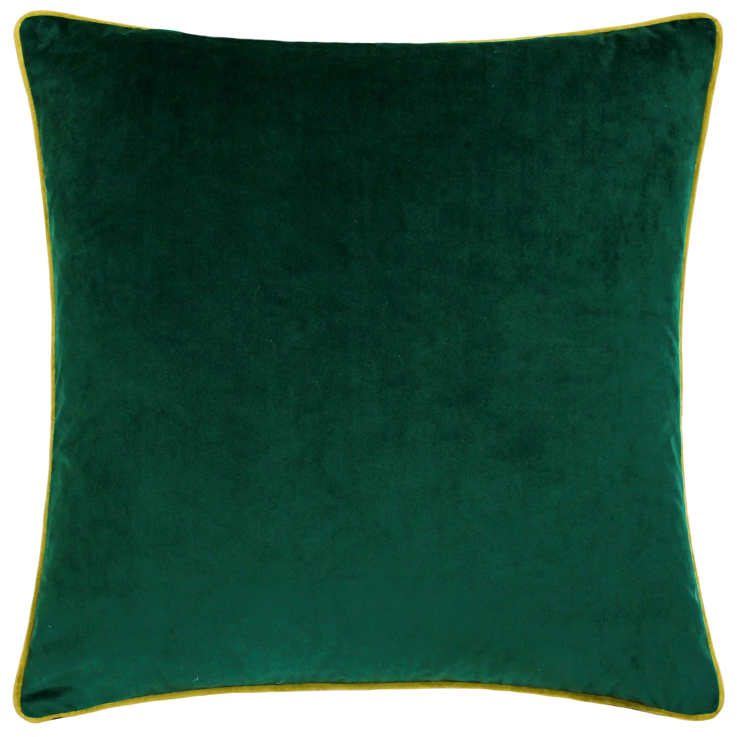 Meridian Velvet Cushion Emerald/Moss: Emerald/Moss / Feather Rich Filled / 55 x 55cm