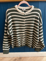 Load image into Gallery viewer, Long Sleeve Alpaca Stripe Cardigan

