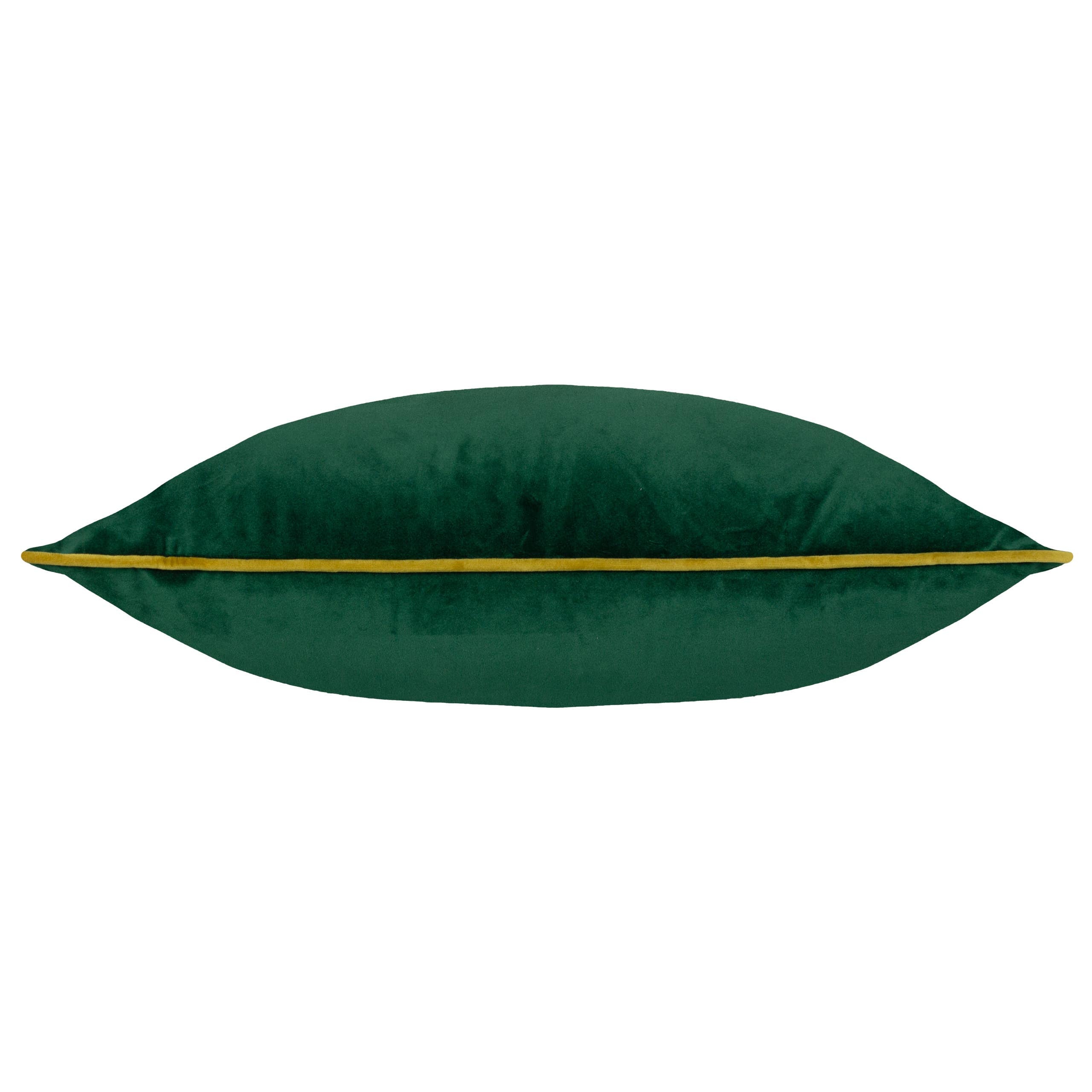 Meridian Velvet Cushion Emerald/Moss: Emerald/Moss / Feather Rich Filled / 55 x 55cm