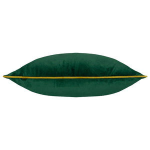 Meridian Velvet Cushion Emerald/Moss: Emerald/Moss / Feather Rich Filled / 55 x 55cm