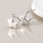 Load image into Gallery viewer, Earrings - Chunky Star Hoop
