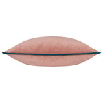 Load image into Gallery viewer, Meridian Velvet Cushion Blush/Teal: Blush/Teal / Feather Rich Filled / 55 x 55cm
