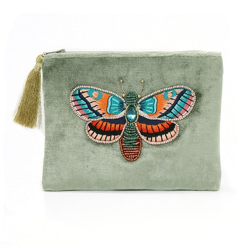 Velvet Beaded Bag