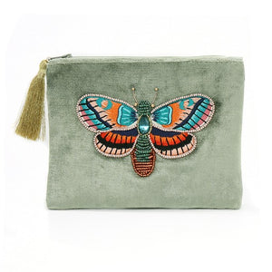 Velvet Beaded Bag