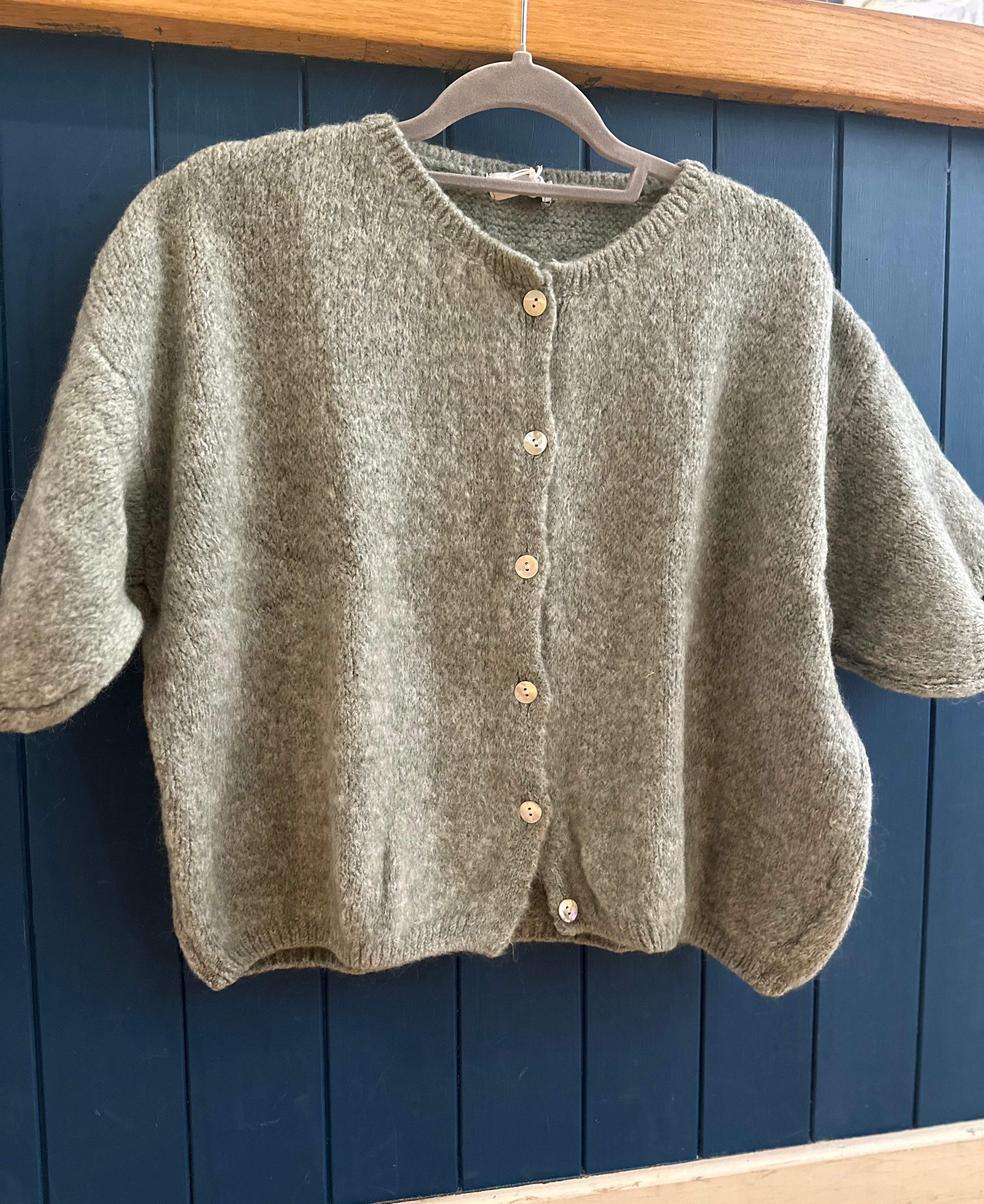 Mohair Cropped Cardigan