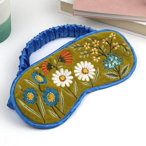 Embroidered Eye Mask
