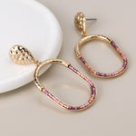 Load image into Gallery viewer, Earrings - Pink Bead Drop
