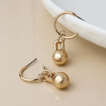 Load image into Gallery viewer, Earrings - Ball Hoop
