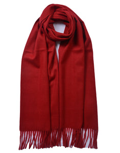 Plain Cashmere Mix Scarf