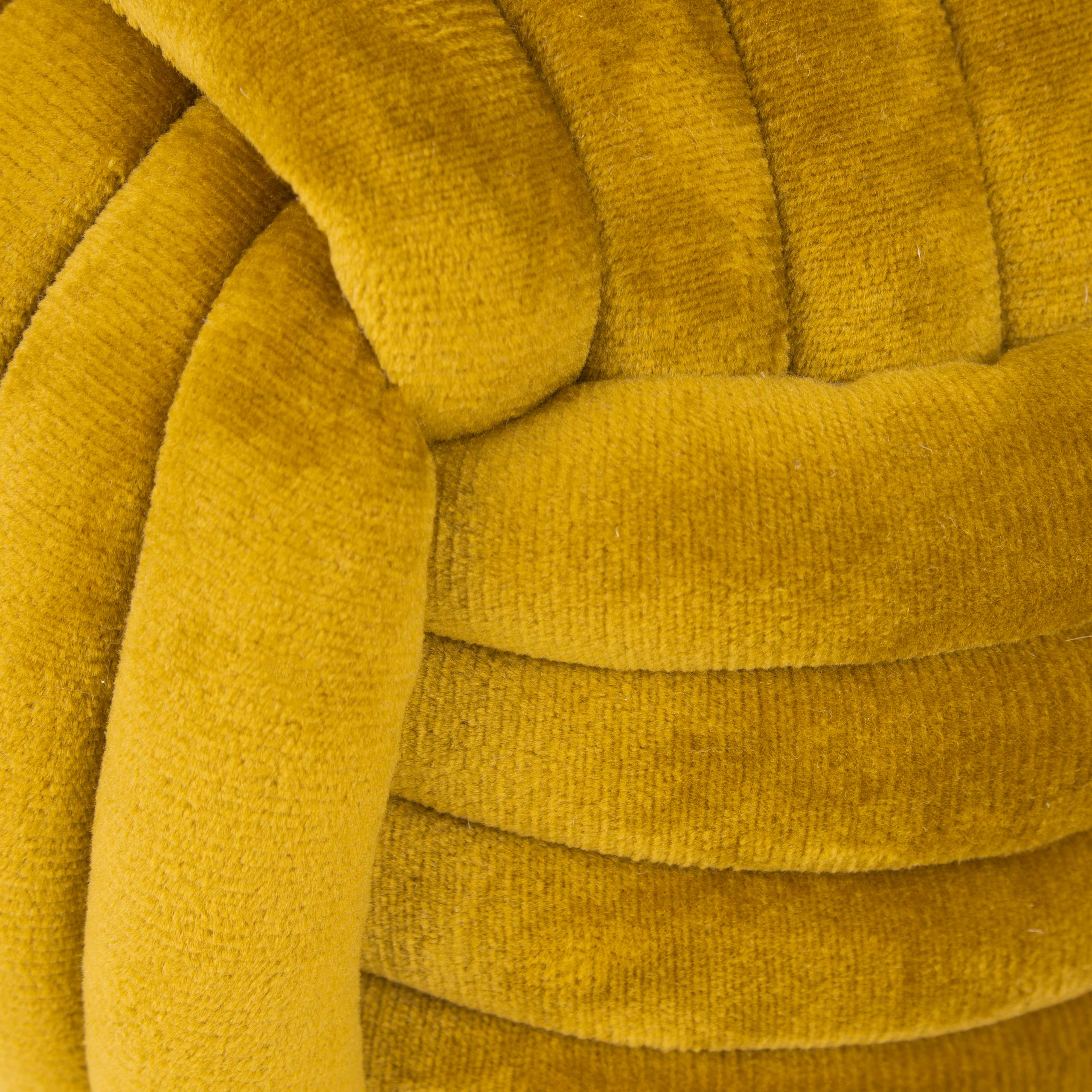 Knot Velvet Door Stop Ochre: Ochre / One Size