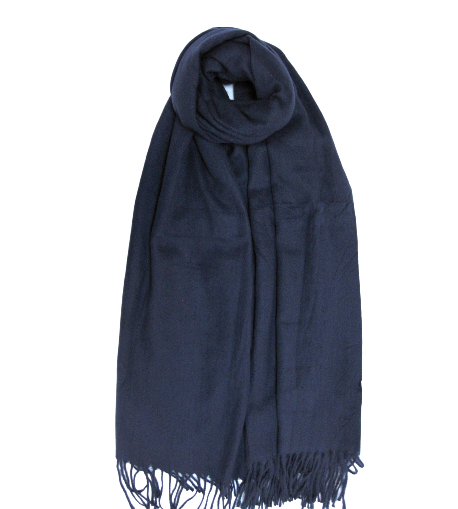 Plain Cashmere Mix Scarf