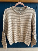 Load image into Gallery viewer, Long Sleeve Alpaca Stripe Cardigan
