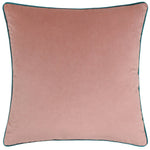 Load image into Gallery viewer, Meridian Velvet Cushion Blush/Teal: Blush/Teal / Feather Rich Filled / 55 x 55cm
