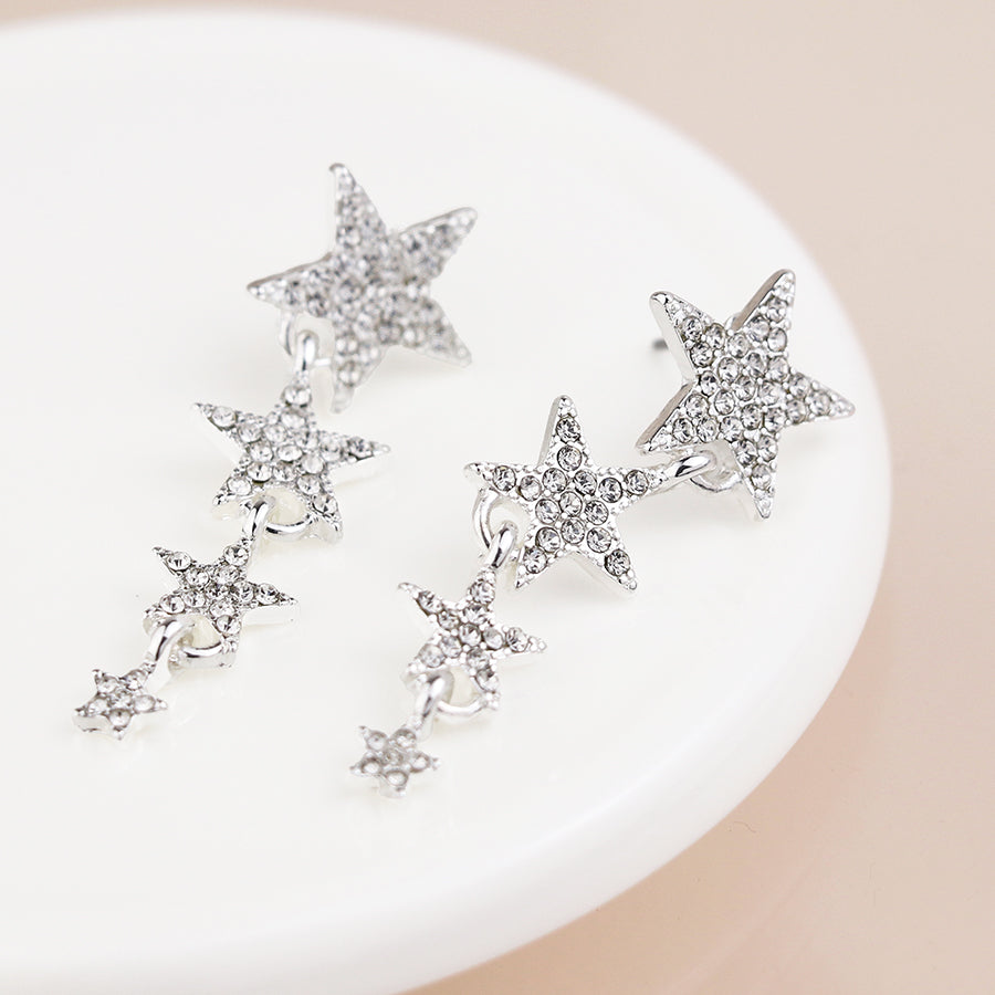 Earrings - Sparkle Star Drop