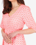 Load image into Gallery viewer, Broderie Anglaise Cotton Dress - Orange
