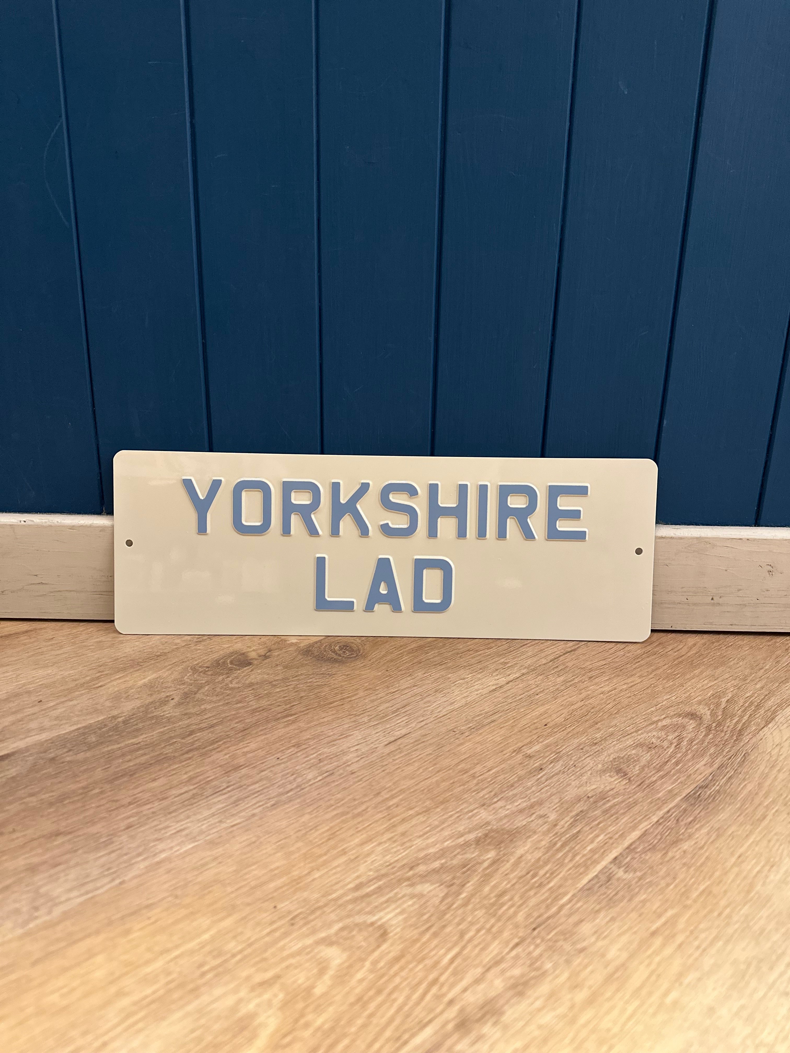 'Yorkshire Lad' Enamel Sign