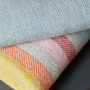 Wool Blanket - Rainbow Stripe