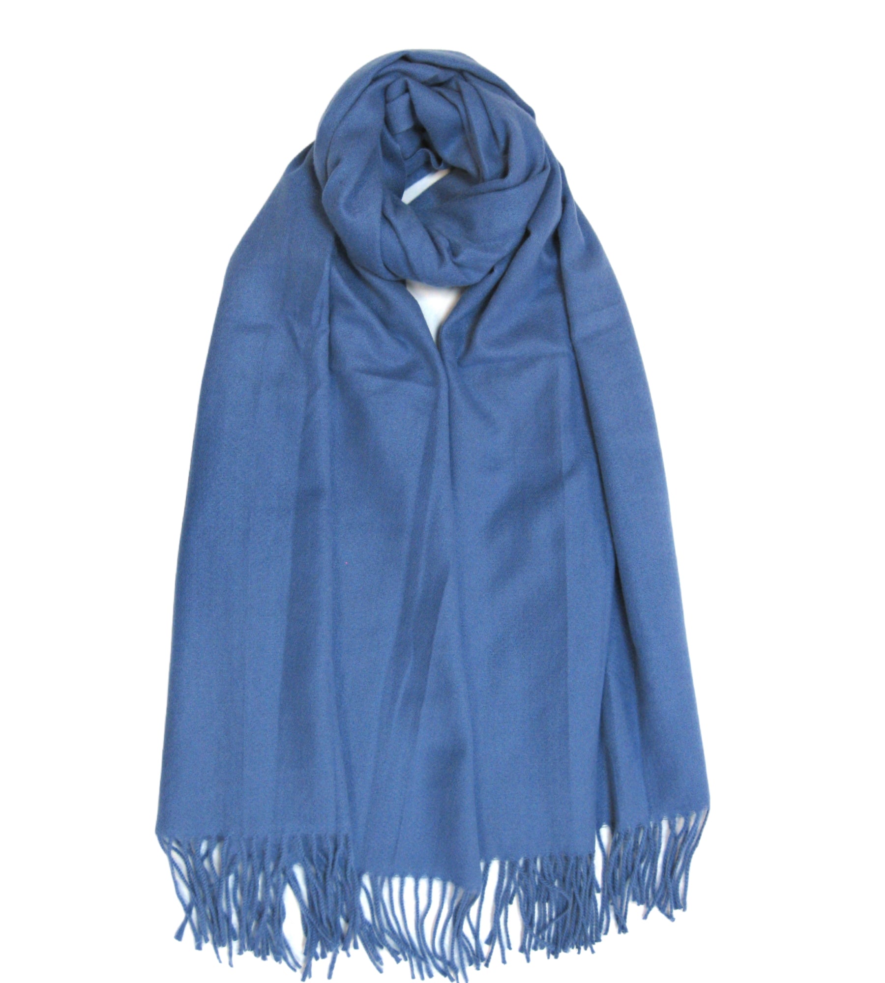 Plain Cashmere Mix Scarf