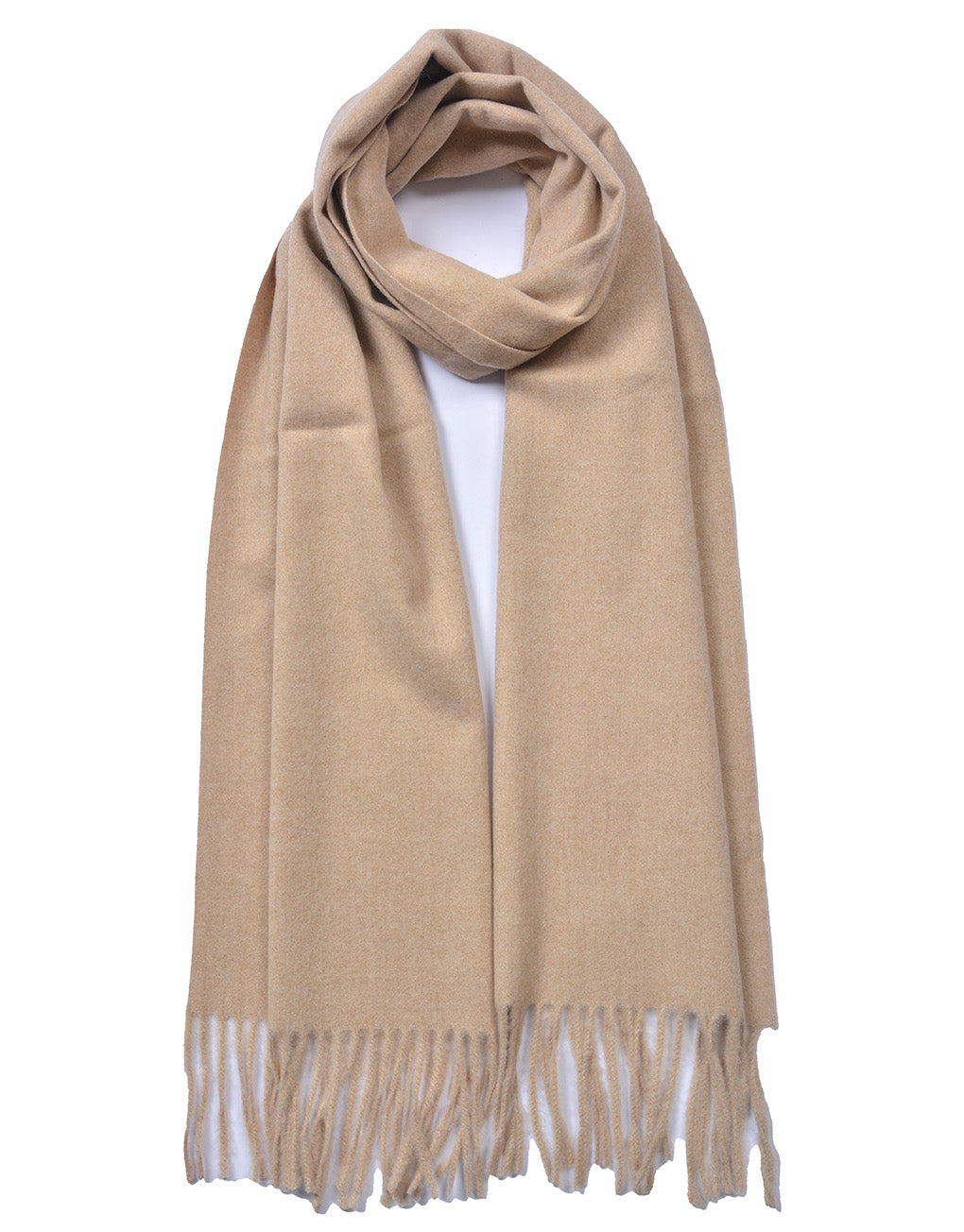 Plain Cashmere Mix Scarf