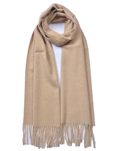 Plain Cashmere Mix Scarf