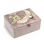 Load image into Gallery viewer, Embroidered Jewellery Box  - Crane
