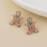 Load image into Gallery viewer, Earrings - Gingerbread Stud
